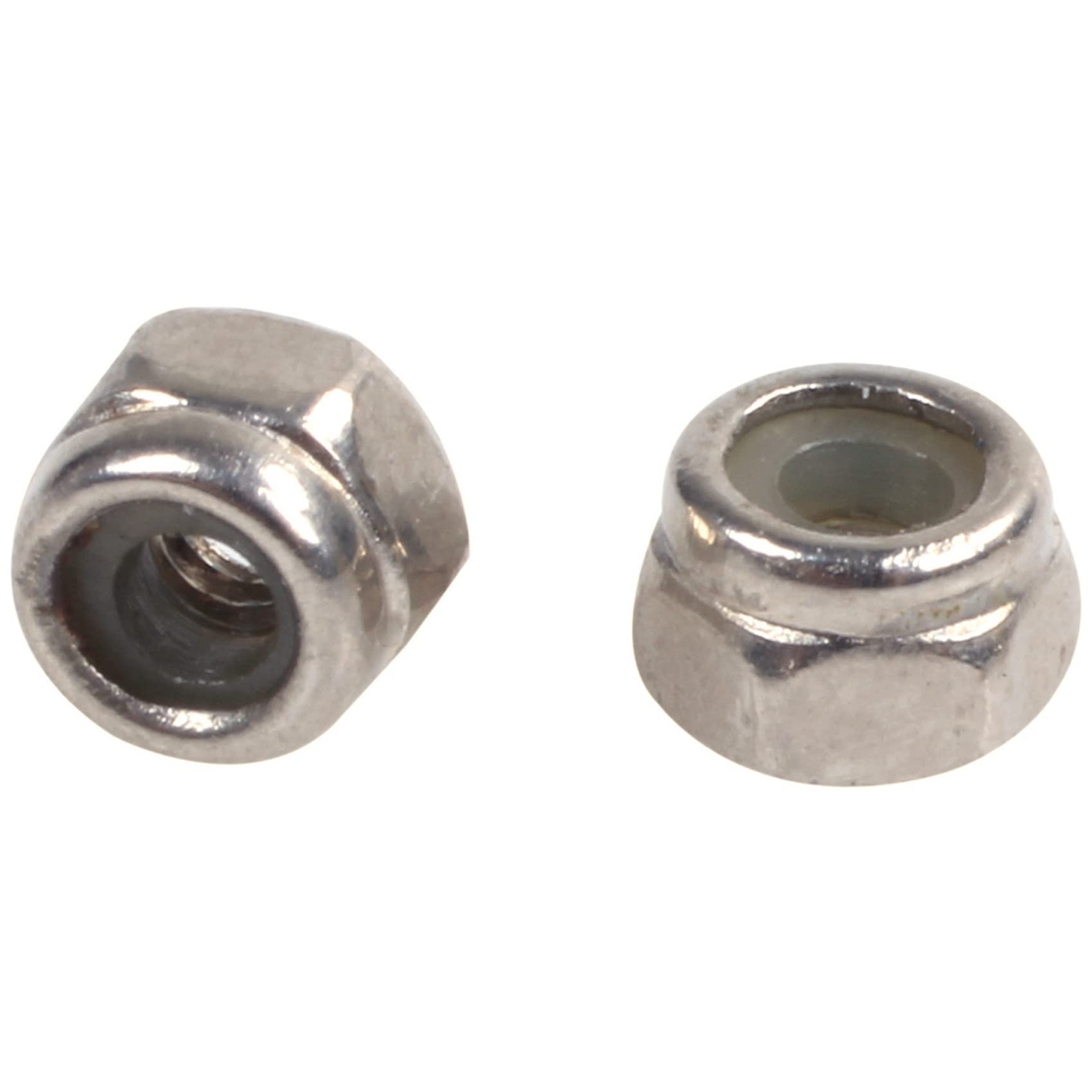 100 pezzi M2 Zinc Plated Self-Locking Nylon Insert Hex Lock Nuts