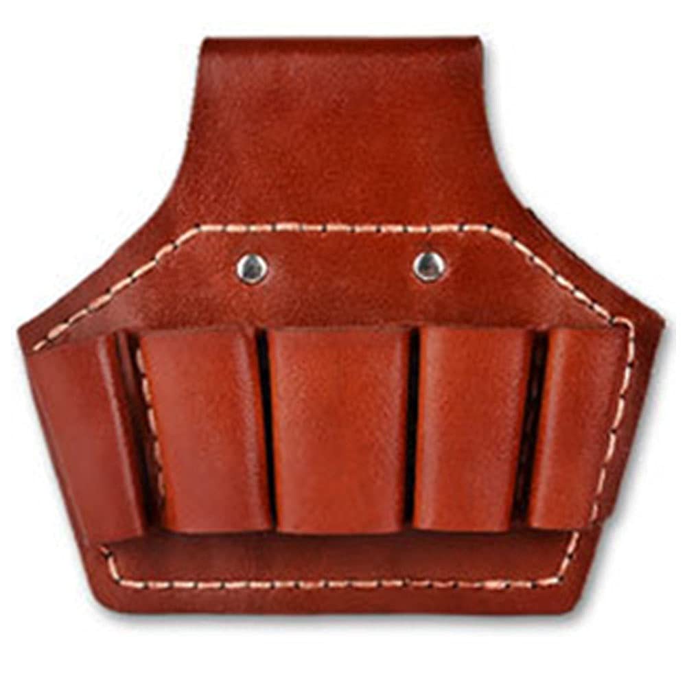 Cages Men's Light Tool Bag Leather Waist Storage Bag Tools Carrier Muti-Purpose Parts Tray For Hang Carrier For Electrician, Plumbing, Gardening (Size : 5 Pockets)