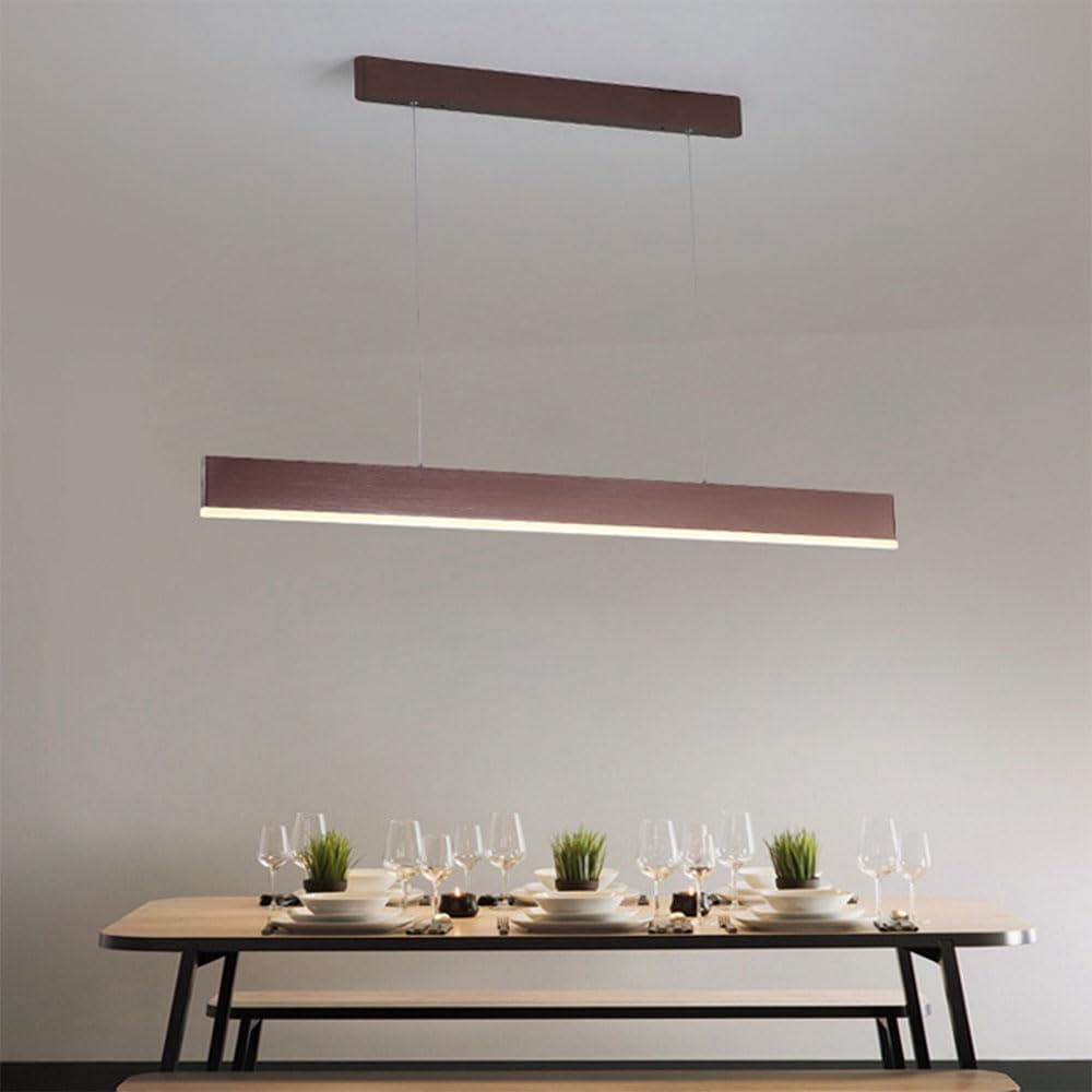 Lustre minimaliste café à hauteur réglable pour sublimer votre salle à manger