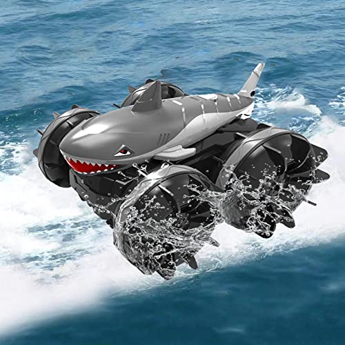 Carro de controle remoto para crianças - Barco anfíbio de controle remoto - Todos os terrenos aquáti
