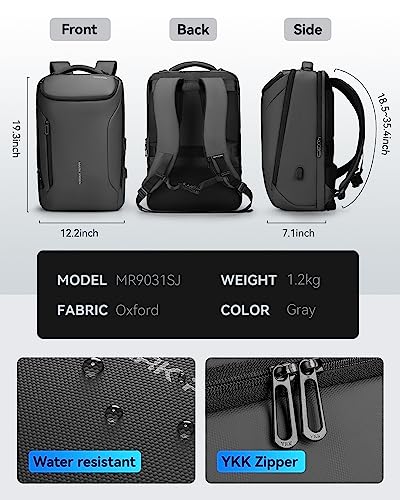 Mochila para portátil Muzee impermeable y de viaje miniatura 3