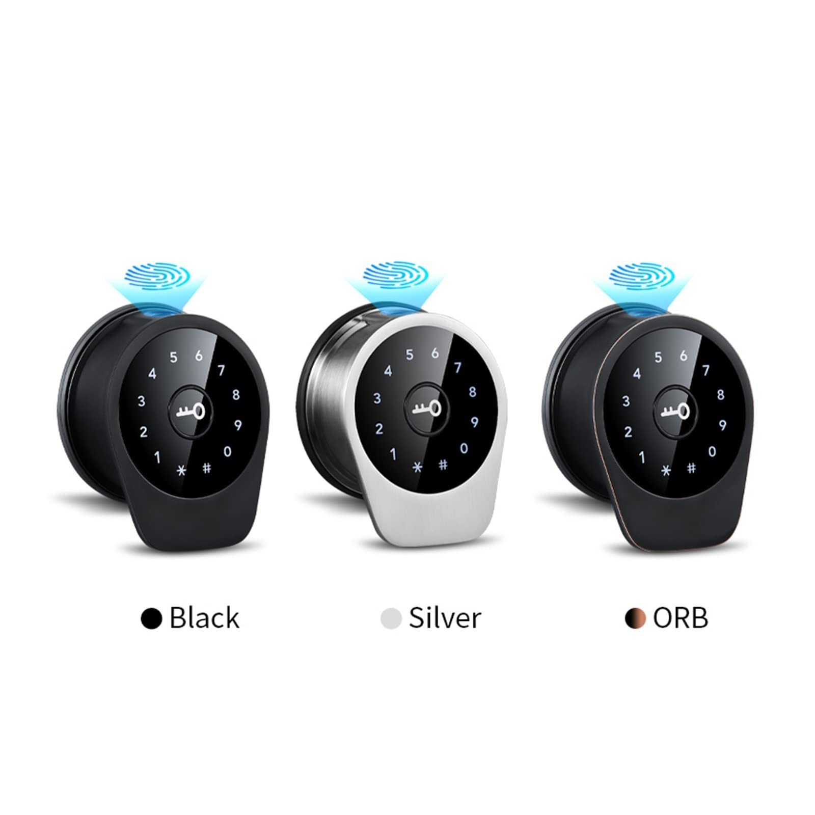 Serratura Elettronica Intelligente Automatica Serratura biometrica for Impronte digitali Codice RIFD Serratura Senza Chiave con TTlock,Blocco di Sicurezza(No fingerprint-01)