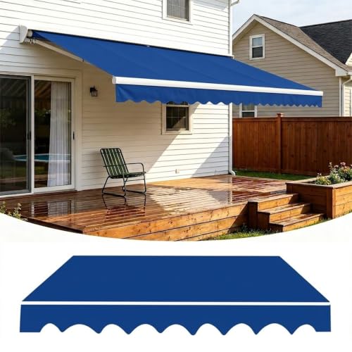 Refugio impermeable para toldo de patio lona de repuesto contra rayos UV azul oscuro 2