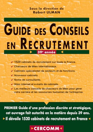 livre Guide des conseils en recrutement