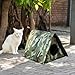 Outdoor Pet Shelter Pet Sleeping Bed, Weatherproof Waterproof Detachable Cat House Stray Cat Shelter for Puppy Dogs Cat, Green S