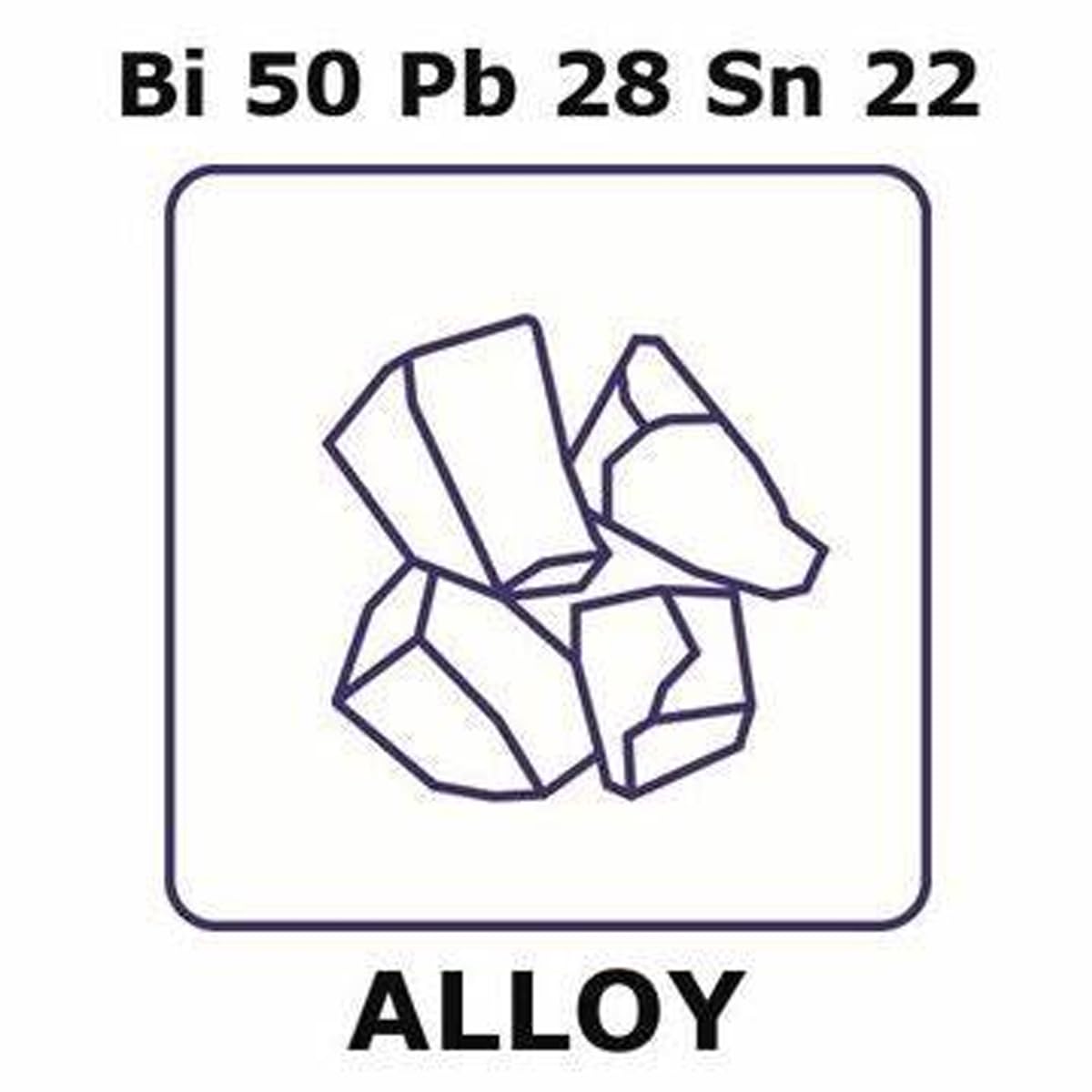 50 Grams Low Melting Point 98°C 208°F Rose's Metal Alloy Lumps, Fusible Wood Alloy Chunks (Bi 50% Pb 28% Sn 22%) for Fire Sprinkler System Fusible Links Soldering and Hobby Art Casting