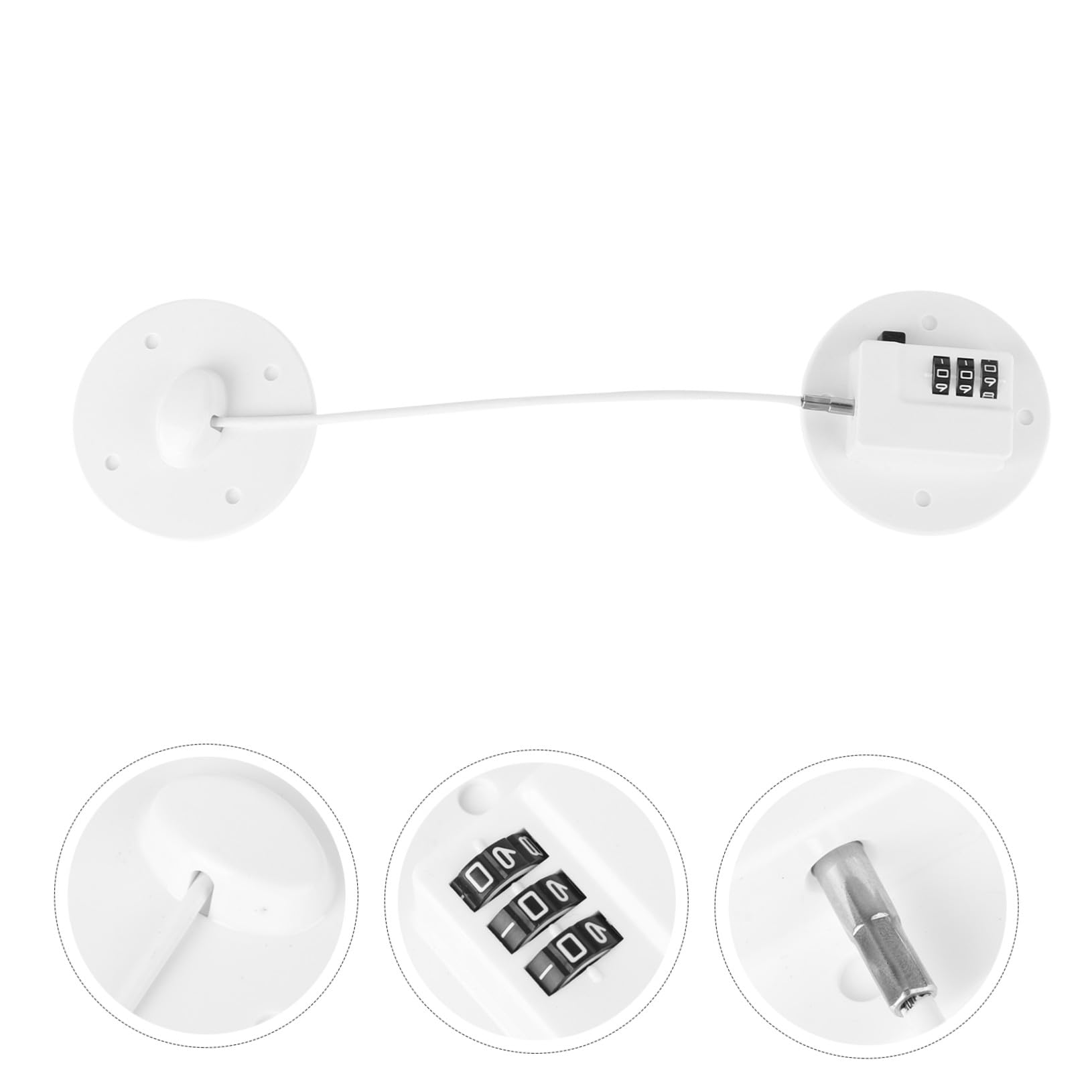 Cerradura de Seguridad Adhesiva sin Taladro para Candado con Código Dígitos para Frigorífico Armario y Cierre Infantil Resistente para Puertas y Ventanas el Hogar