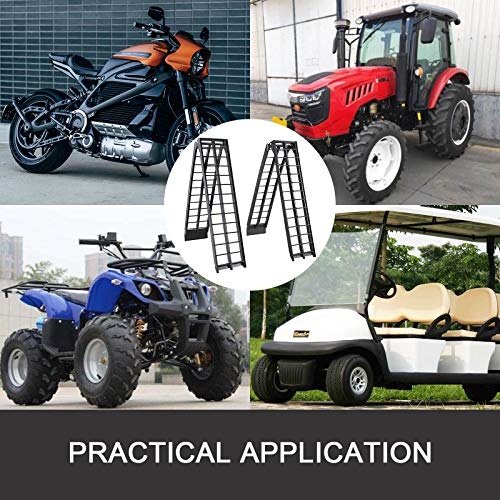 image for BestEquip Aluminum Ramps 9FT x 11.25 Inch ATV Ramps 1200LBS Capacity T