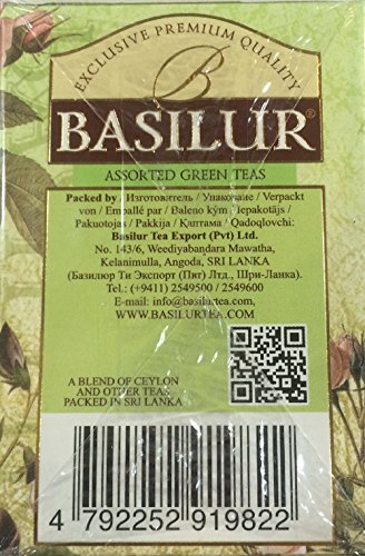 Chá Verde Sortido Basilur 10 sachês
