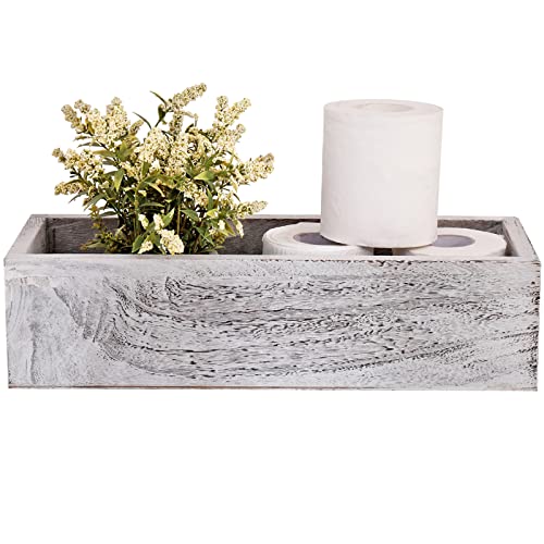 Lkmany Bathroom Decor Box Toilet Paper Holder Office Table Organizer,Farmhouse Kitchen Utensil Holder Box Diy Wood Box For Toilet Tank Tray,Rustic Home Display Boxes For Storage Small Items #TOP24