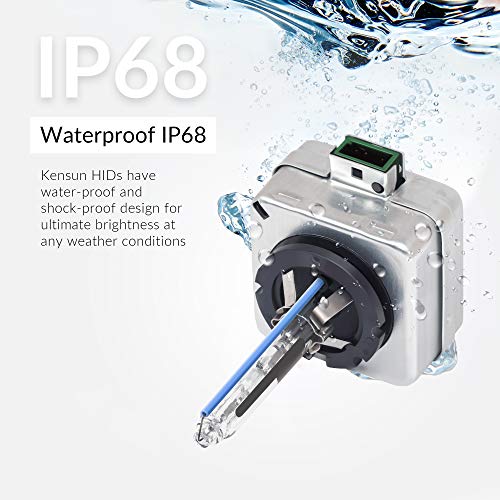 Image of Premium HID Xenon Low Beam Headlight Replacement Bulbs - by Kensun - (Pack of two bulbs) - D3R - 5000K