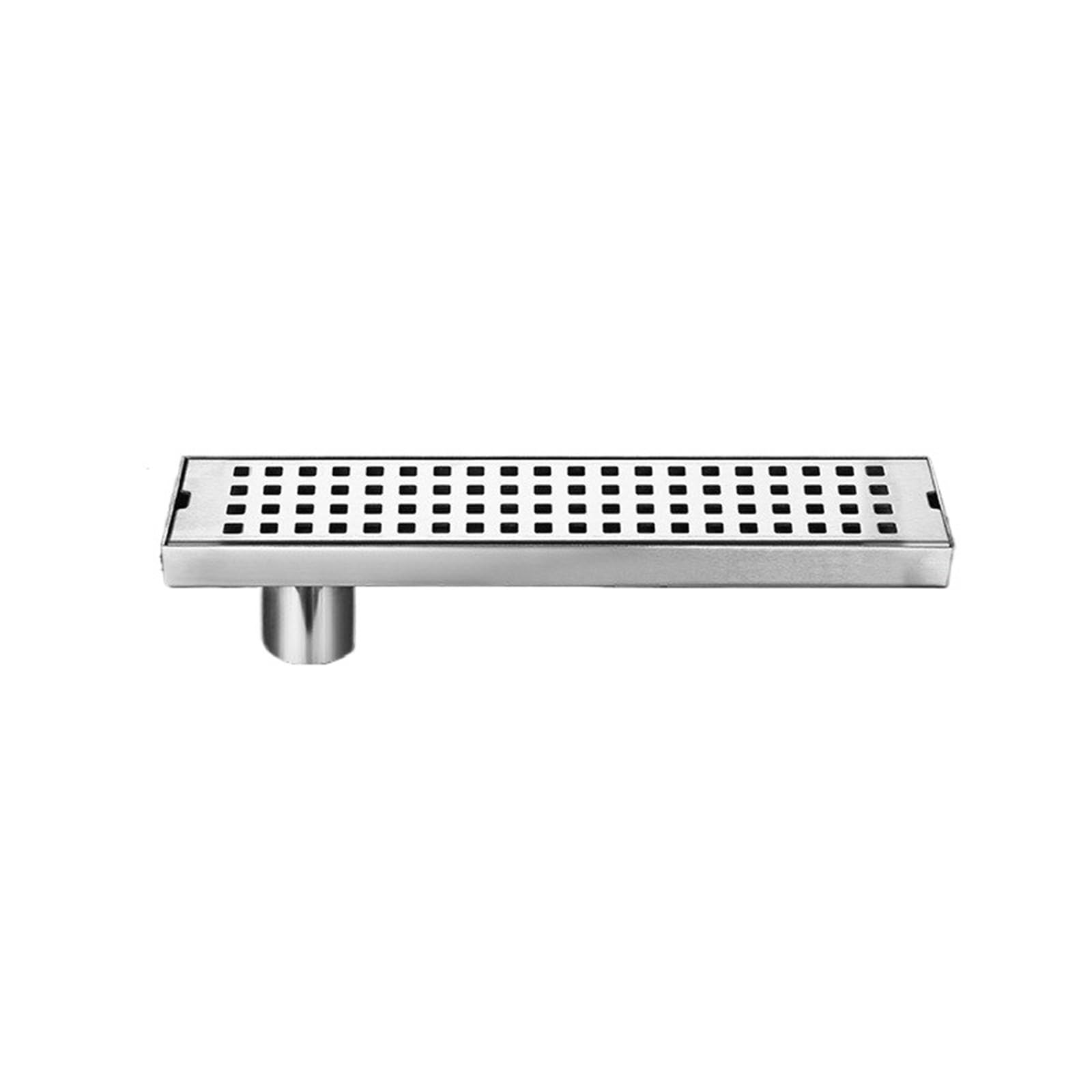 Floor Drain Rectangular Floor Drain Toilet Stainless Steel Thickened Square Hole Large Displacement Long Floor Drain(6.8x30cm C)