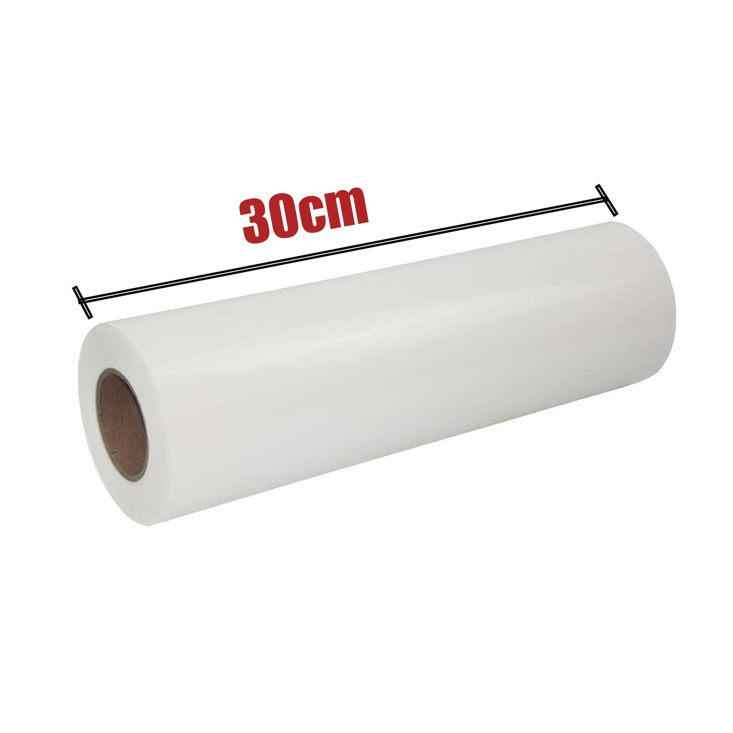 Rolka folii transferowej DTF 30 cm (szer.) x 100 m (dł. x dł.), dwustronna matowa, peeling na zimno i na gorąco, papier transferowy PET do drukarki, bezpośredni nadruk na ciemnych i jasnych koszulkach
