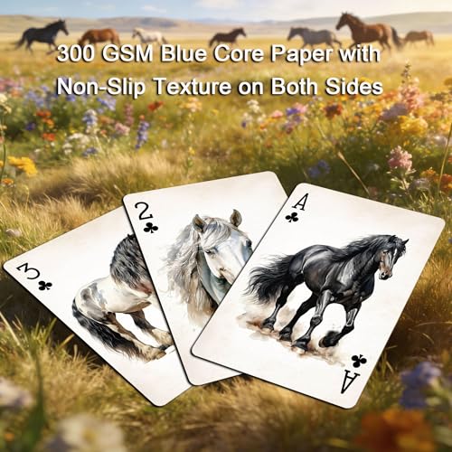 Cartas de Poker con Ilustraciones de Caballos 54 Unidades miniatura 5