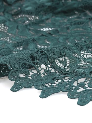 Image of Allegra K Lace Shrug Bolero for Women's Wedding Guest Cap Sleeve Sheer Floral Cardigan