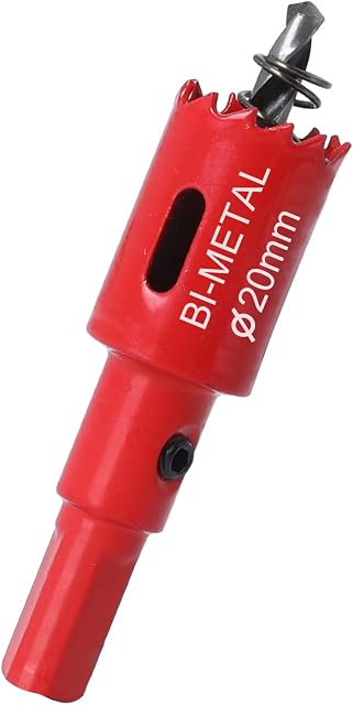 Zhongtou 20mm Hole Saw M42 Bi-Metal Hole Cutter and Hexagon Arbor with Centring Metal Drill Bits Holesaw Kit for Plastic, Aluminium, Wood, Drywall, Pipe, Fiberboard