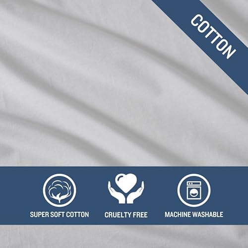 Miniatura 6 de Tommy Bahama - Sábanas Queen, juego de ropa de cama de algodón orgánico, se suaviza con cada lavado (TB T200 gris, Queen)