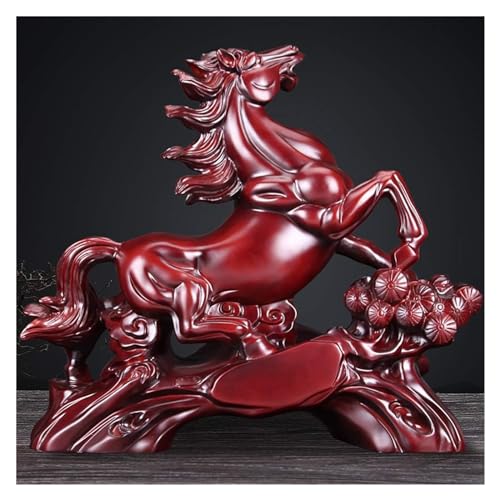 Statue de cheval de table en résine RLKHXBS M pour décoration de bureau chic - 7