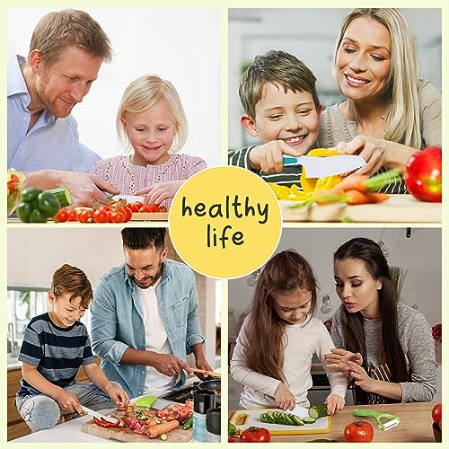 28PCS Toddler Knife Set - Kids Knifes for Real Cooking, Montessori Kids Kitchen Knife Set with Cutting Board Crinkle Cutters Kid Safe Knives, Toddlers Kitchen Tools for Age 2-10 Year Old Girl Boy - Image 8