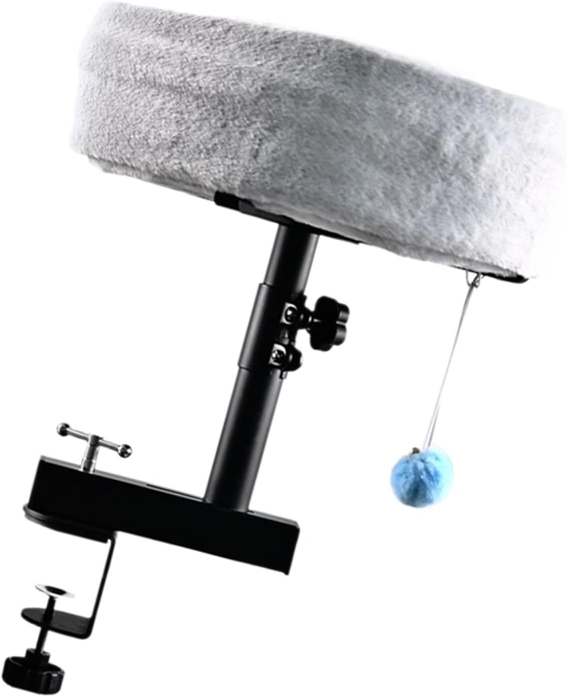 Desk Hammock, Height Adjustable Pet Bed & Sleep Nest with Carbon Steel Frame, Breathable Soft Fabric for Kitten Lounging