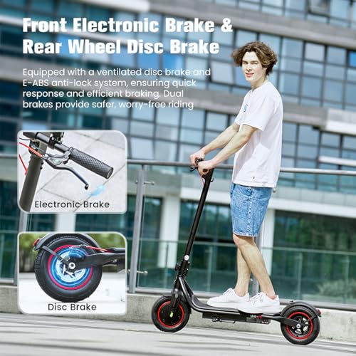 Electric Scooter, 23 Miles, 22 MPH Top Speed Electric