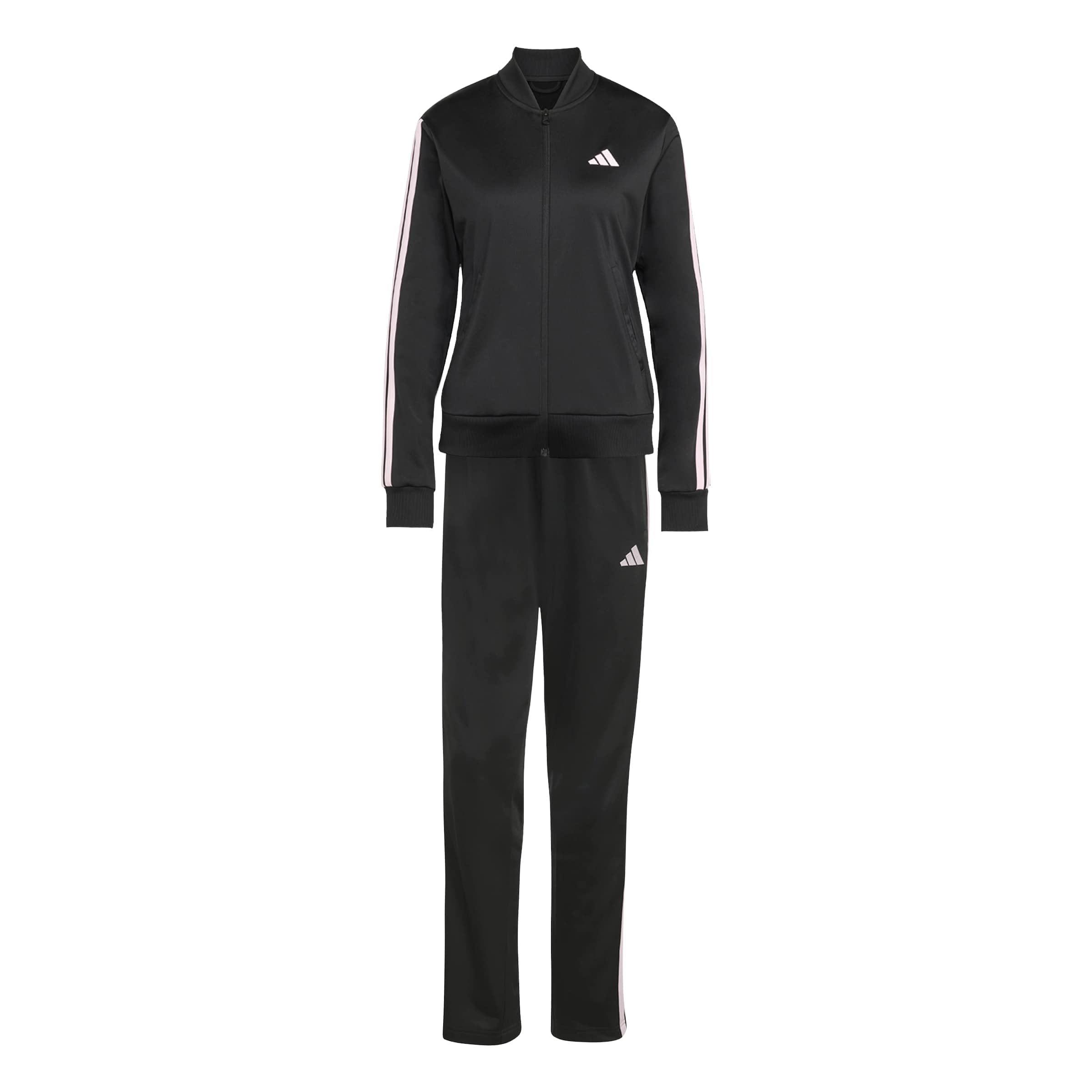 adidas Femme ESSENTIALS 3-​STRIPES TRACKSUIT, black/​clear pink, M