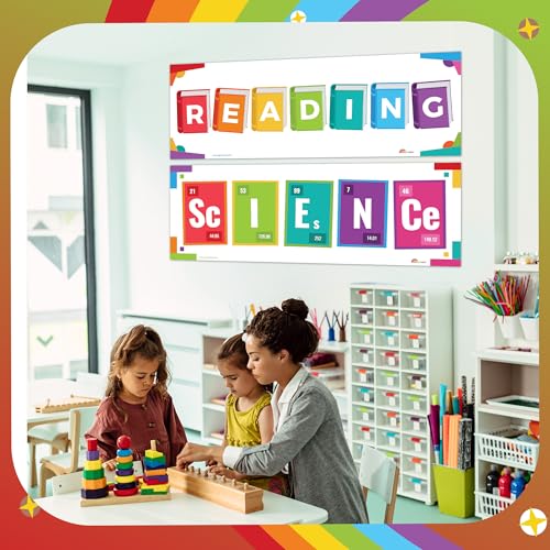 Image of Sproutbrite 4 Pack 13.5 inchx39 inch Educational Charts & Posters Homeschool