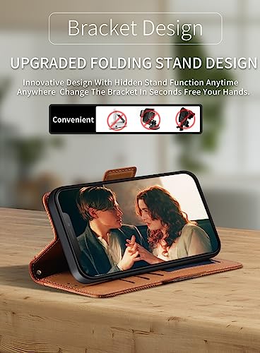 TIANYUE Case for Motorola Moto G84 5G Case, Leather wallet with rice print design - Image 3