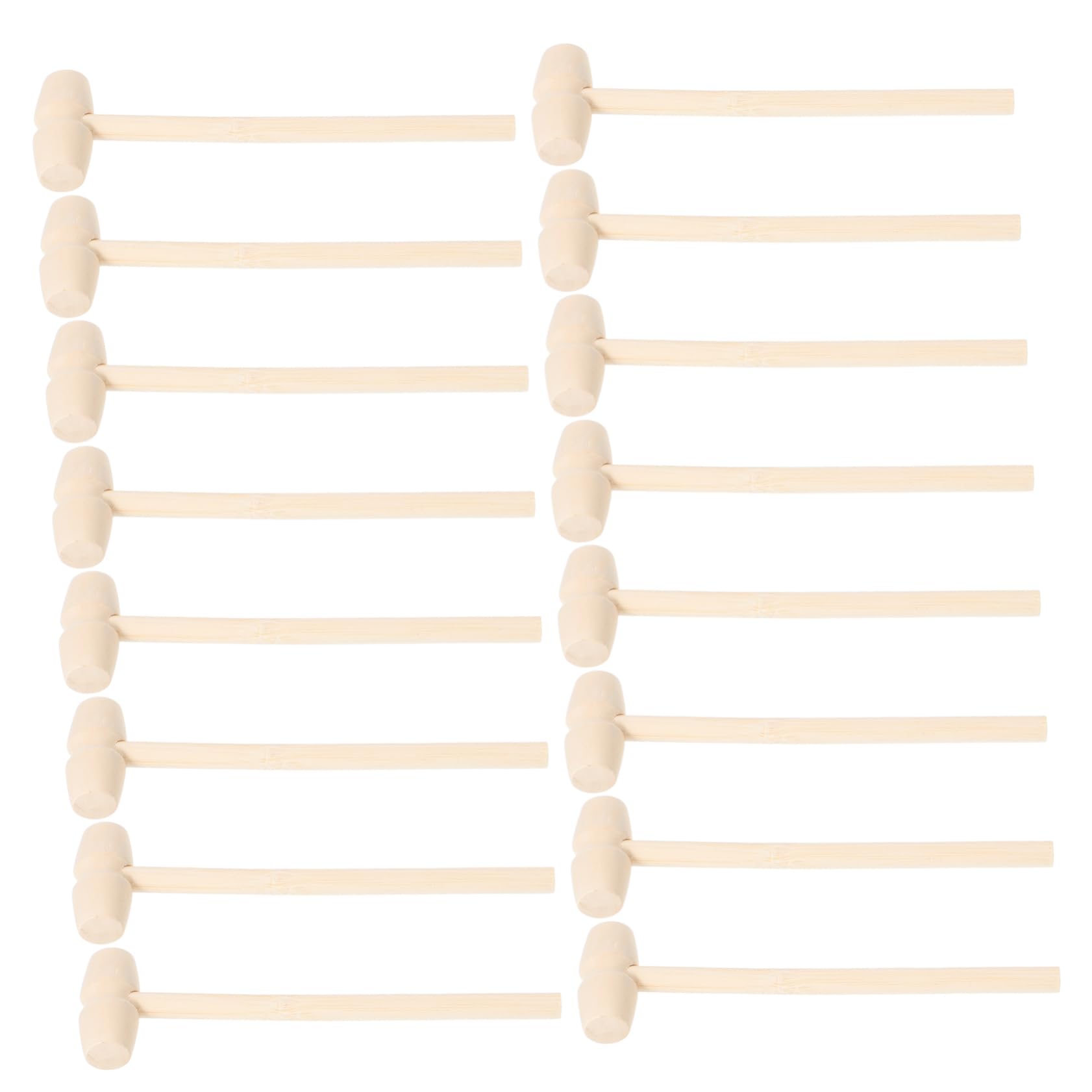 JECOMPRIS 50Pcs Mini Wooden Hammer for Safe Hammering for Creative Play and Friendly Design for Educational Craft Activities and Skill Development