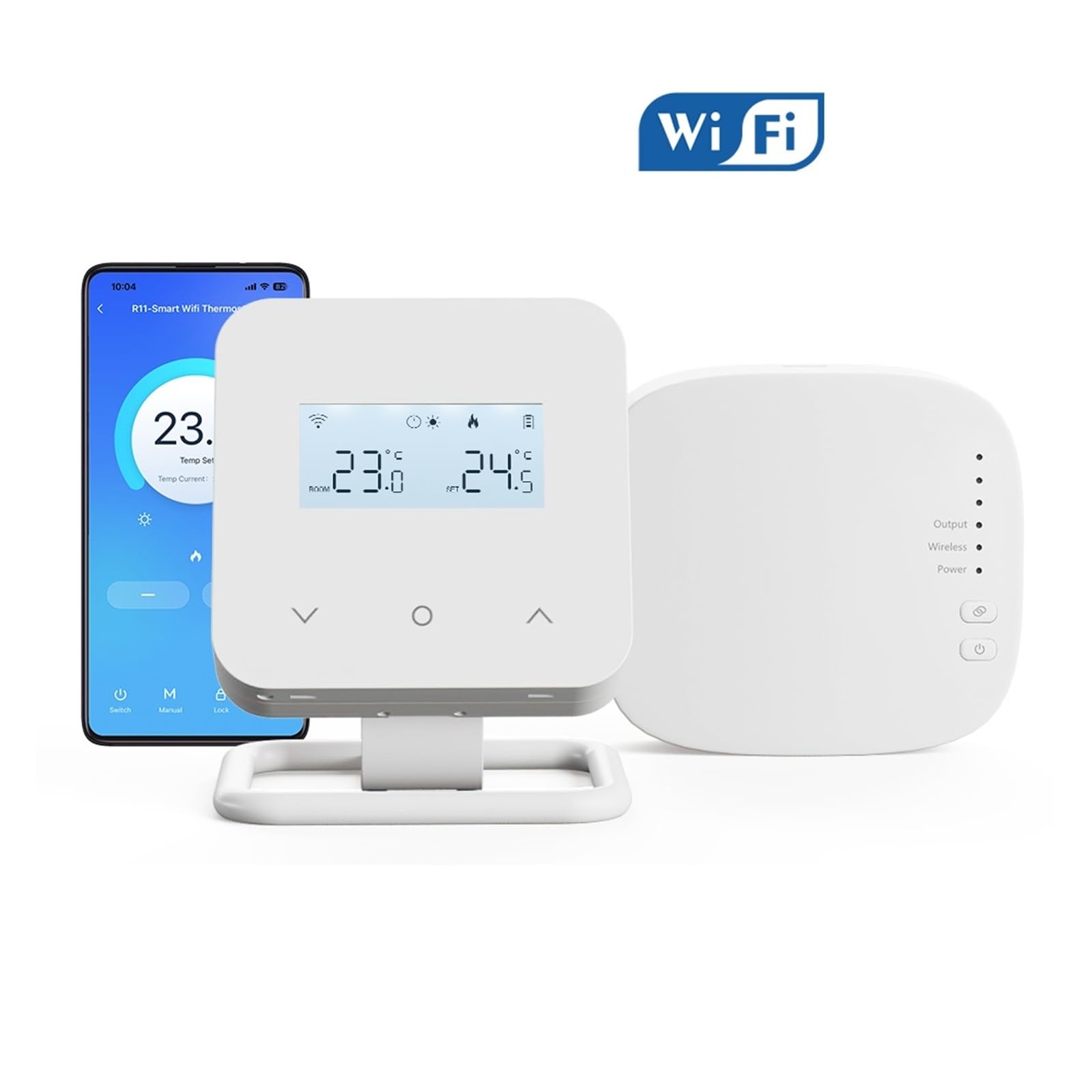 Inteligentny termostat, Bezprzewodowy termostat Wi-Fi do kotła gazowego i inteligentnego regulatora temperatury w domu