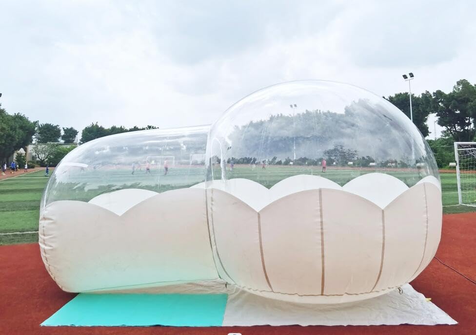 Carpa burbuja inflable transparente 110V 350W resistente miniatura 1