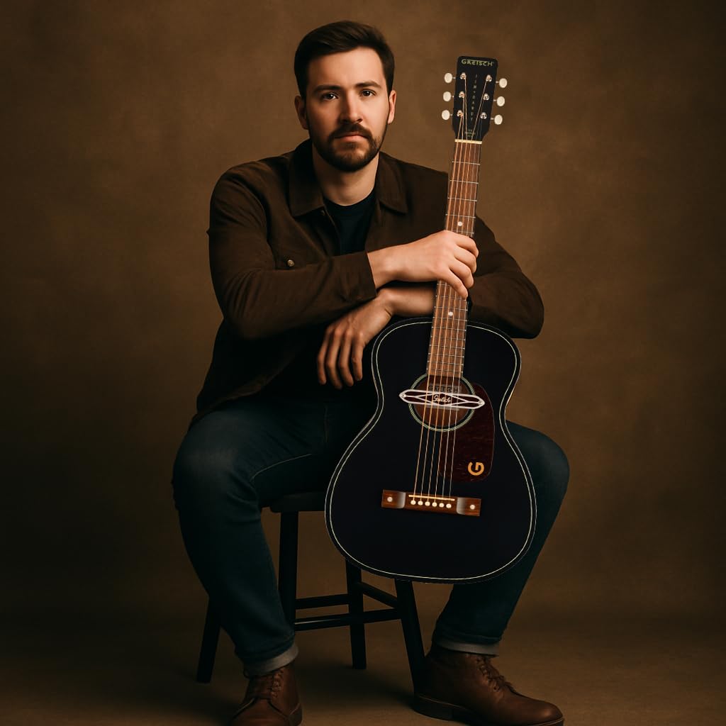 Gretsch JD Parlor Delto TSPG BLKT - Acoustic Guitar, (JDPARLORDELTOTSPGBLKT)