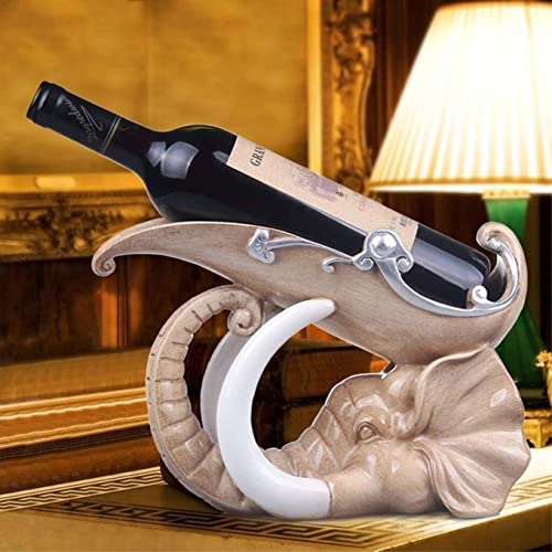 Portabotellas de vino en forma de elefante de resina miniatura 3
