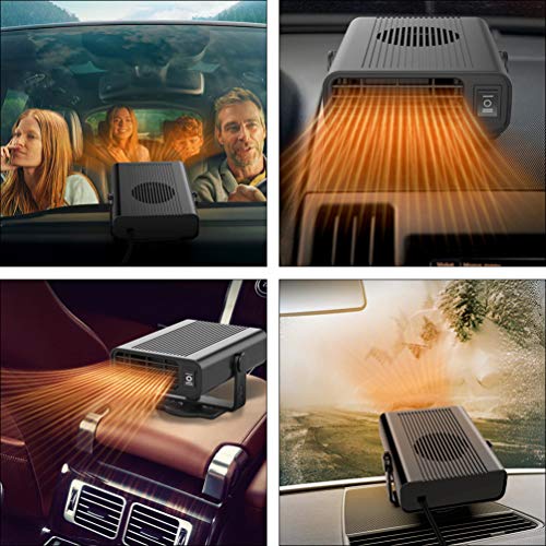 CLISPEED Aquecedr de Carr24V Ventiladres de CarrPrtáteis Descngeladr Descngeladr Dispsitivde DegelPr