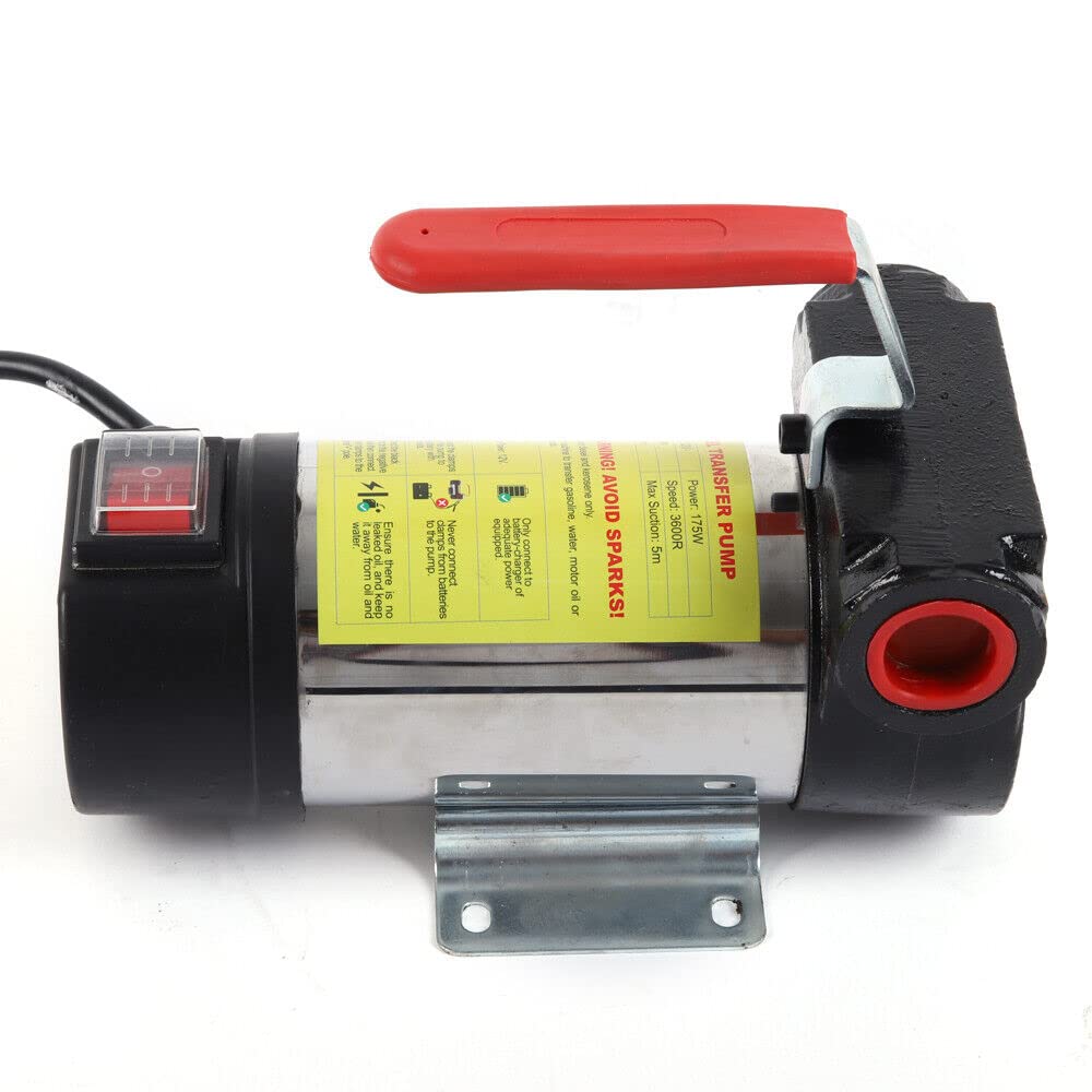 Elektryczna pompa do odsysania oleju, samozasysająca, pompa oleju opałowego, pompa do odsysania oleju napędowego, 175 W, 50 l/min, elektryczna pompa oleju, automatyczny pistolet do pompowania oleju