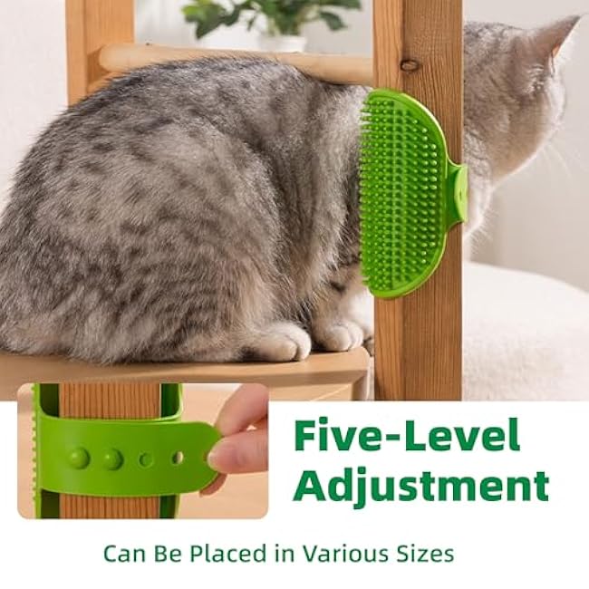 4pcs Cat Self Grooming Brush,Adjustable Rubber Cat Combs,for Kitten Sofa Chair Leg Scratching Post Cover-kaTjLmQM