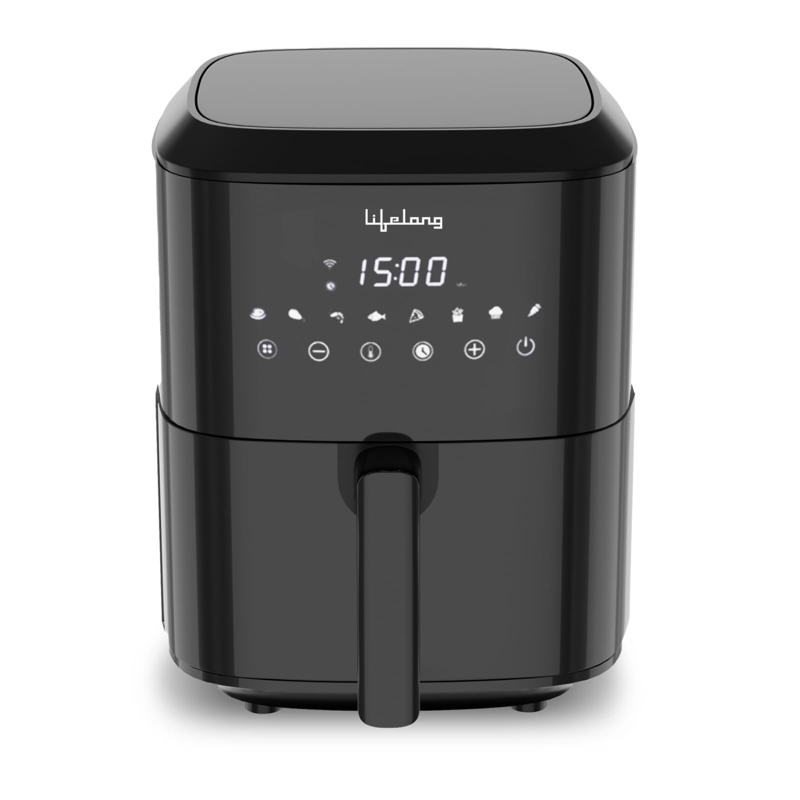 Lifelong 8L Digital Air Fryer for Home with Touch Panel & 8 Pre-Set Menus - 1500 W Electric Airfryer with Hot Air Circulation - Touch Screen - Uses Up to 90% Less Oil (LLHFS922, Black)-image-44