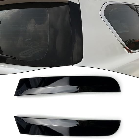 2pcs Left + Right Rear Spoiler Side Wing Trim Covers Fit For Nissan Patrol Y62 2010-2018 Black ABS Car Exterior Accessories