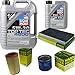 Produktbild QR-PARTS 69333077 Filter Set Inspektionspaket 6 Liter Motoröl Top Tec 4600 5W-30 MANN-FILTER Innenraumfilter Luftfilter Ölfilter