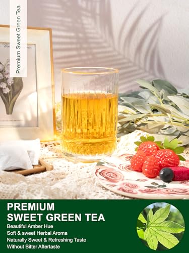 Image of TeeLux Sweet Green Tea Bags, 100ct Natural Sweet Tea Leaf Blend, Zero Sugar
