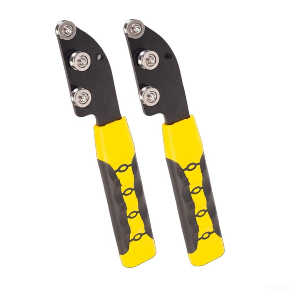2 piastre per capelli metallici, manutenzione elettrica, creazione di gioielli, con rullo liscio, angolo regolabile, per attività di raddrizzamento dei fili, strumento per raddrizzare i fili (1 pezzo)