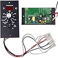 Replacement Digital Thermostat Controller Board,Digital Thermostat Wood Pellet Grill Control Board,120V Digital BBQ Thermostat Kit Control Panel Kit Parts Replacement,for Traeger Pellet Grills