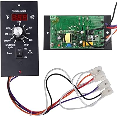 Replacement Digital Thermostat Controller Board,Digital Thermostat Wood Pellet Grill Control Board,120V Digital BBQ Thermostat Kit Control Panel Kit Parts Replacement,for Traeger Pellet Grills