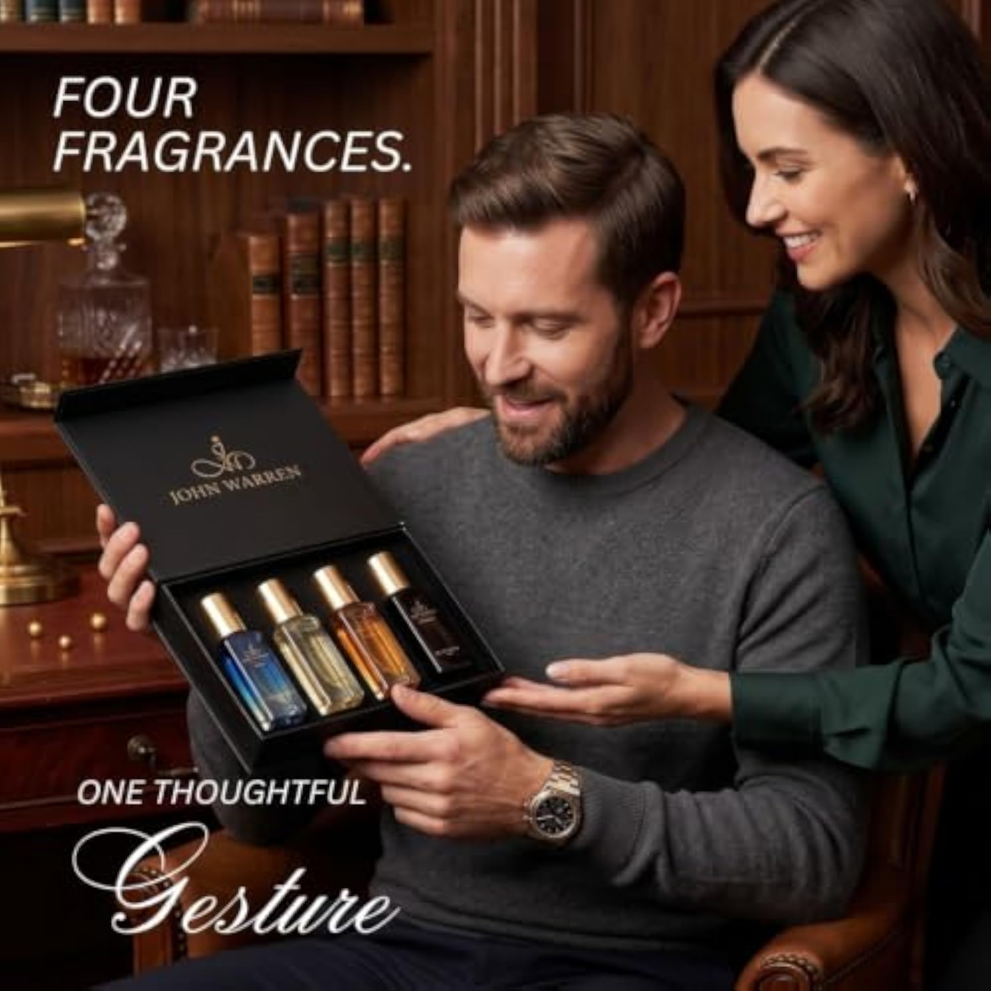 Men's Perfume Gift Set, 4 x 20 ml Eau De Parfum Combo