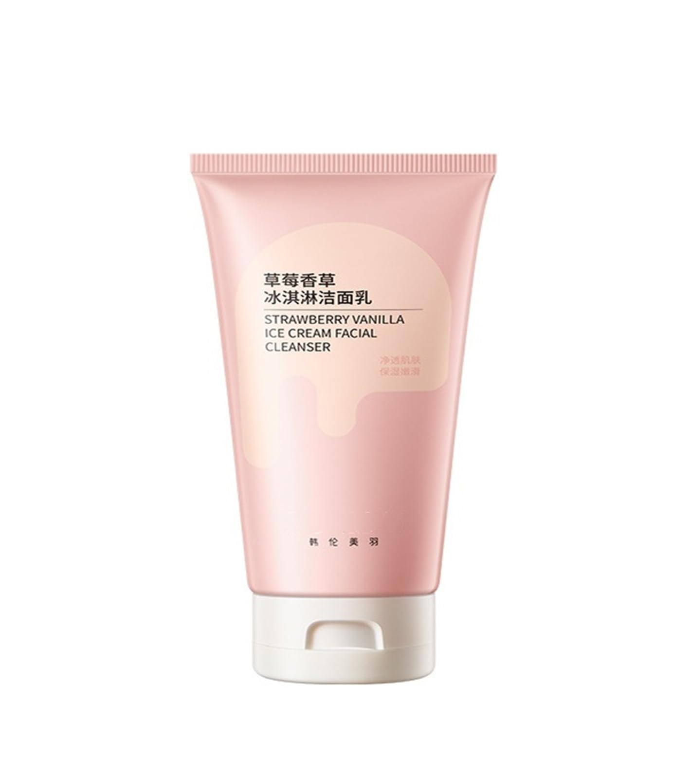Limpiador facial de helado vainilla y fresa | Limpiador y desmaquillador 2 en 1 for una limpieza profunda(2pcs)