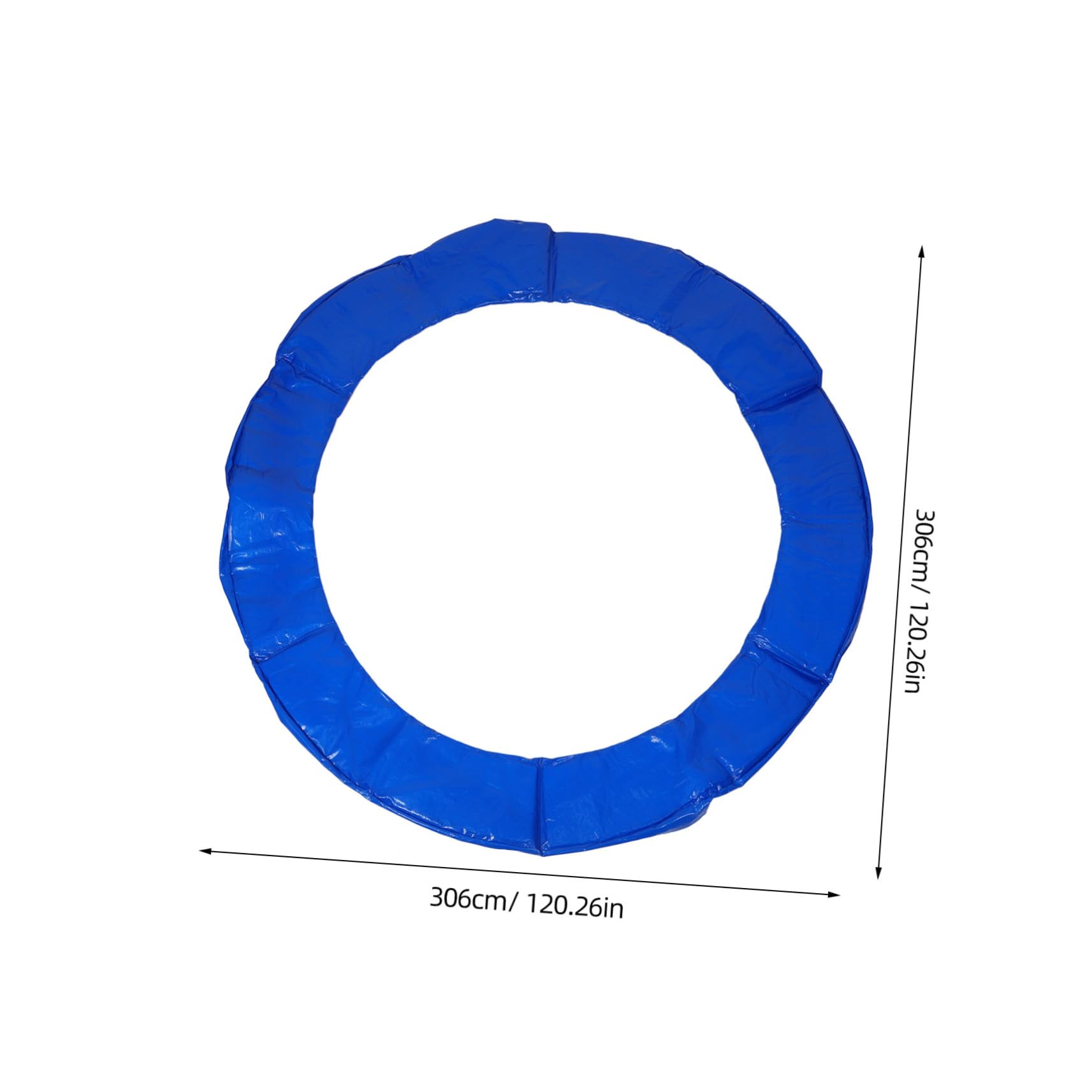 Hemoton Trampoline Safety Pad Replacement Round Jumping Bed Cover Protection Waterproof Padding Safety Ring Mat