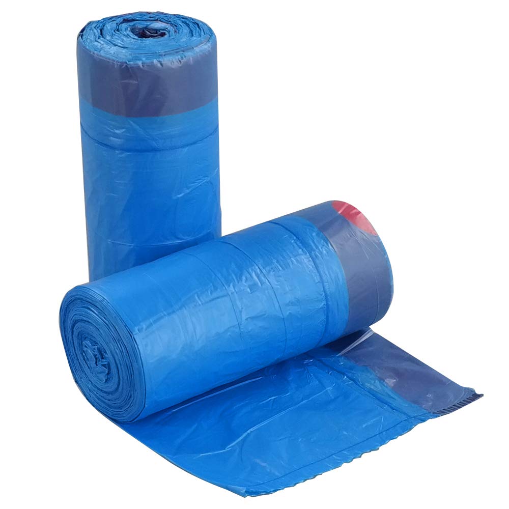 Yarebest Blue 10 Liter Drawstring Bin Liners, Trash Bags, 110 Bags