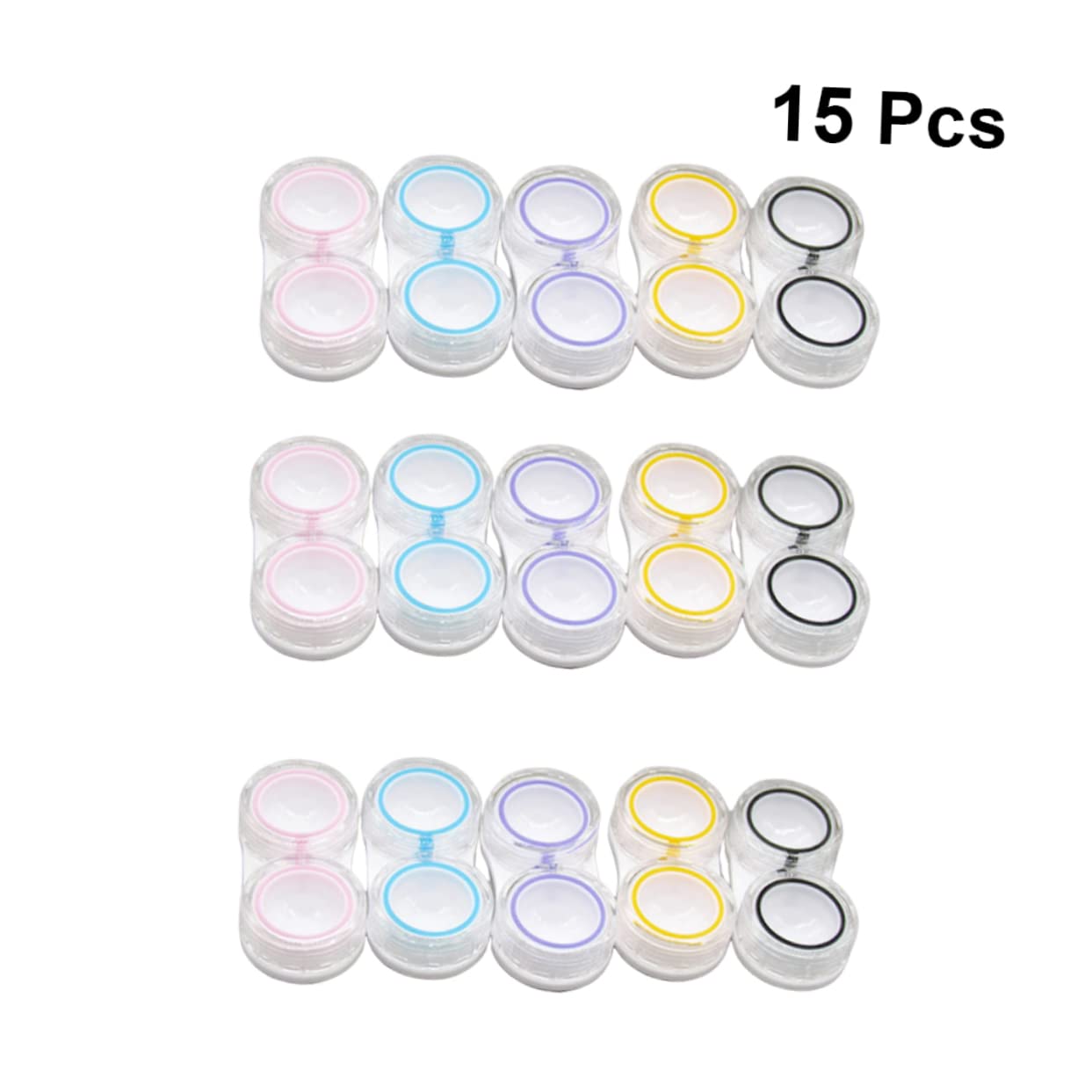Didiseaon 45 Pz custodia per lenti simpatico astuccio per lenti a contatto lenti a contatto carine applicatore di lenti a contatto contenitori organizzatore di lenti contenitore per lenti
