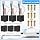 42 PCS Kobra S1 Hotend Kit, Hotend Assembled Extruder Printhead Kit with 9 Brass Nozzle 0.2/0.4/0.6mm, 25 Cleaning Needles, 3 Silicone Cover, Wrench and Tweezers, for Anycubic Kobra S1/Kobra S1 Combo - 7