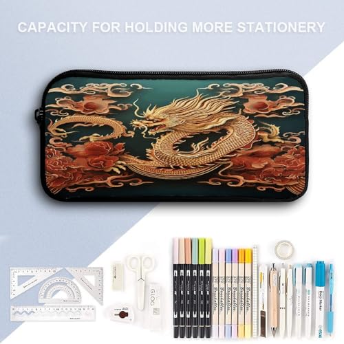 17-inch Backpack,Crossbody Lunch Bag,and Cosmetic Bags Suitable for Travel,business,casual,universal Dragon Chinese Background Print Travel Backpacks for Men And Women4